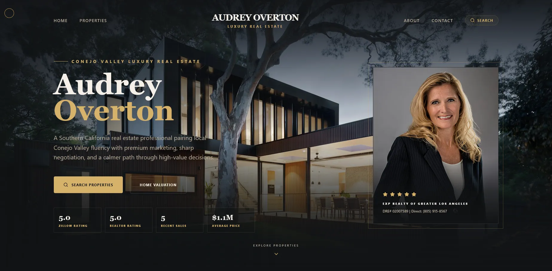 Audrey Overton homepage