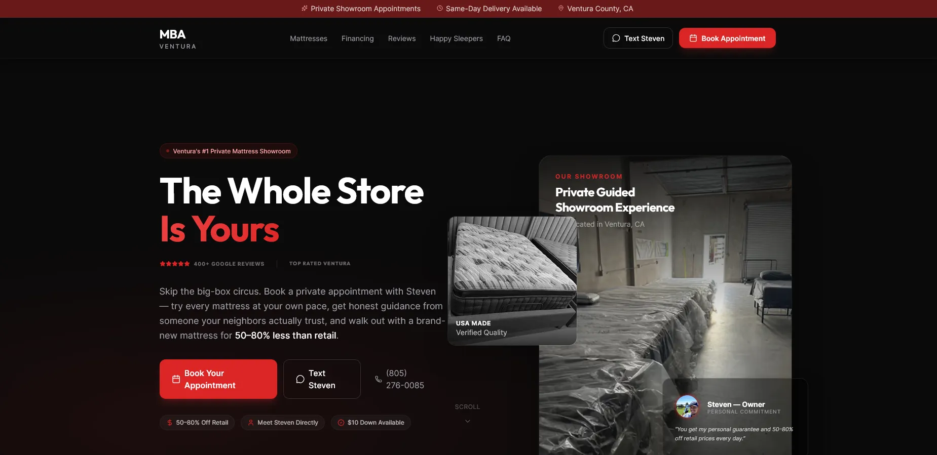 MBA Ventura homepage